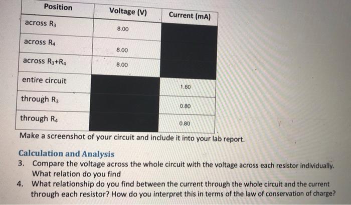 Solved Position Voltage (V) Current (mA) across Ri 6.00 | Chegg.com