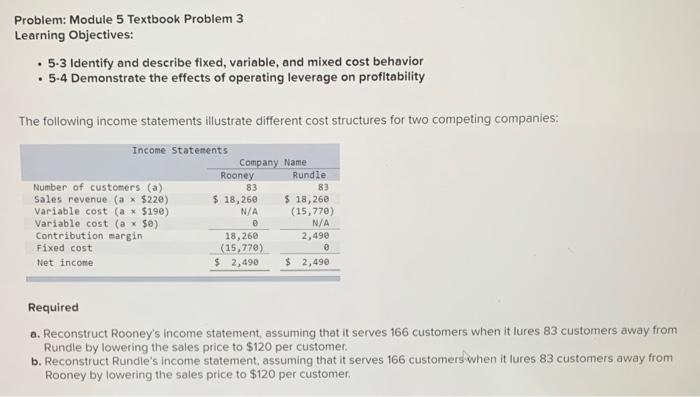 Solved Problem: Module 5 Textbook Problem 3 Learning | Chegg.com