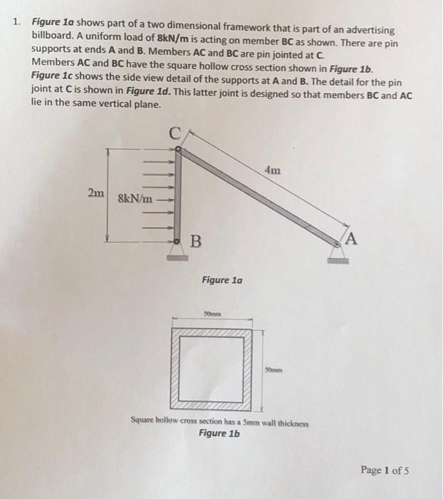 Solved 1. Figure la shows part of a two dimensional | Chegg.com