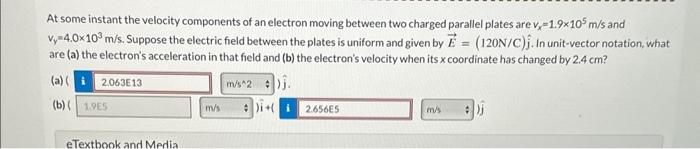 Solved At some instant the velocity components of an | Chegg.com
