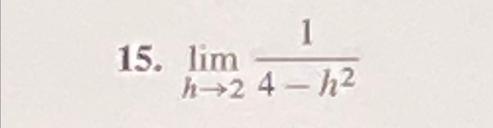 Solved limh→214-h2 | Chegg.com