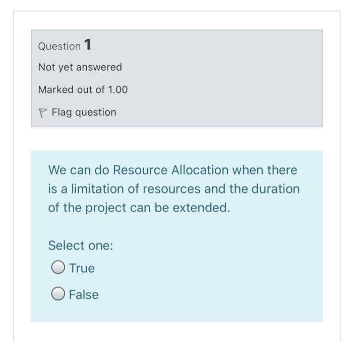 Solved Question 1 Not yet answered Marked out of 1.00 P Flag | Chegg.com