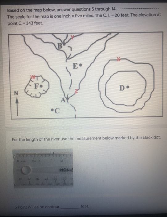 Solved Based on the map below, answer questions 5 through | Chegg.com