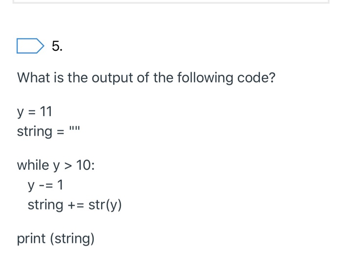Solved D 3. What is the output of the following code? string | Chegg.com