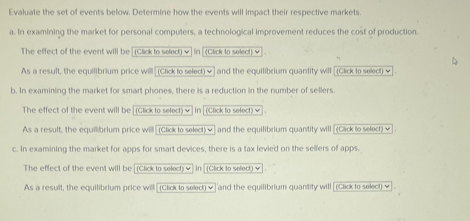 Solved Evaluate The Set Of Events Below. Determine How The 