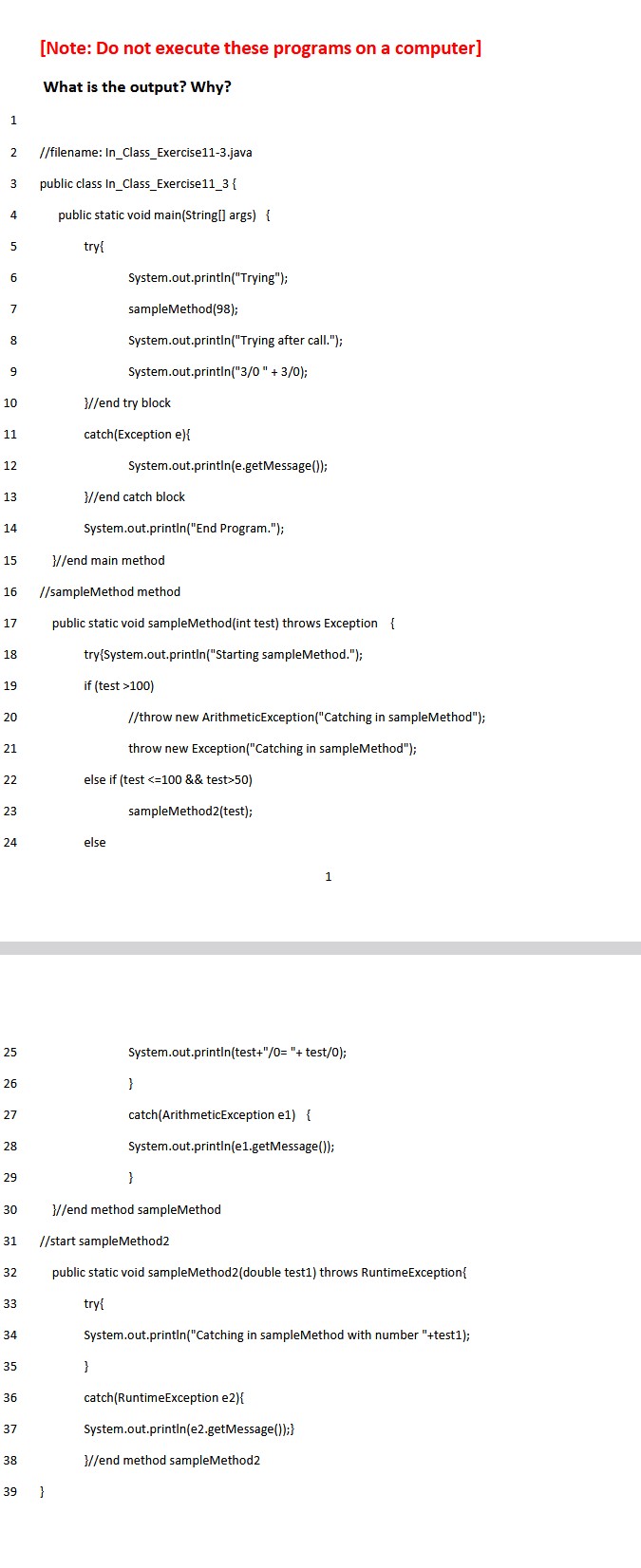 Solved [Note: Do not execute these programs on a computer] | Chegg.com