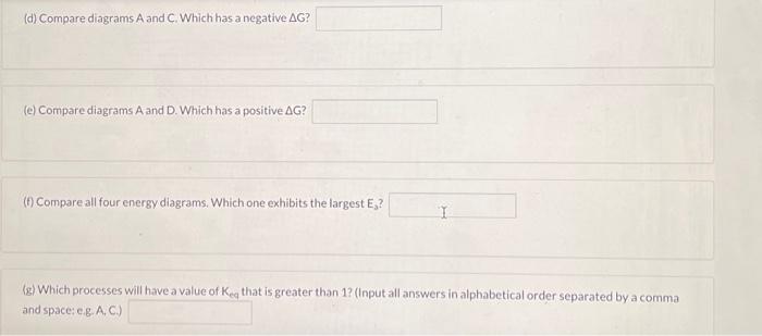 Solved Consider the following four energy diagrams:(a) Which | Chegg.com
