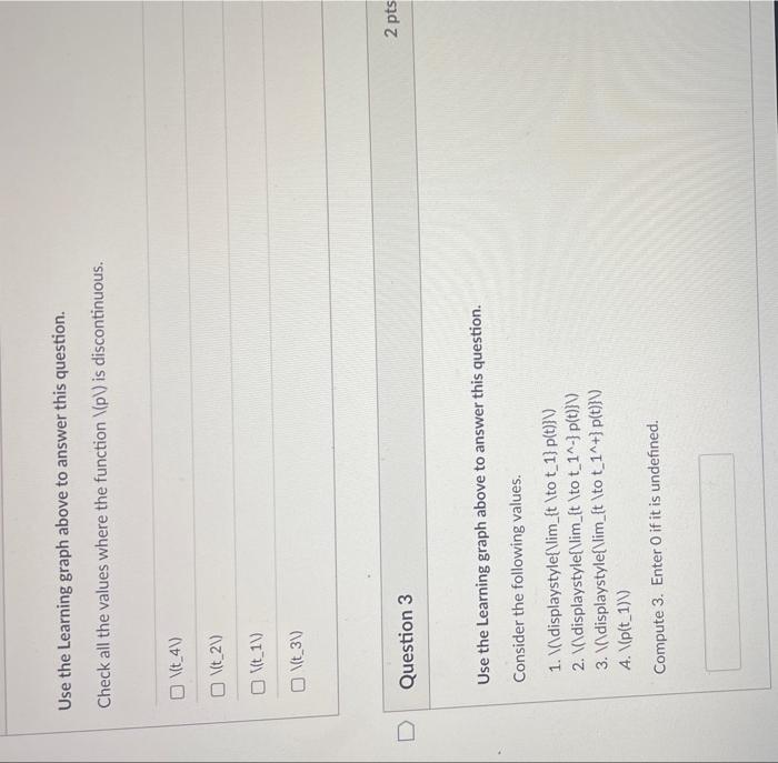 Solved Use the Learning graph above to answer this question. | Chegg.com