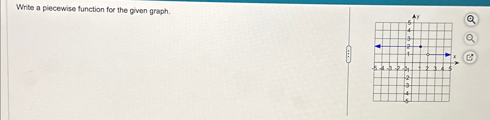 Solved Write a piecewise function for the given graph. | Chegg.com