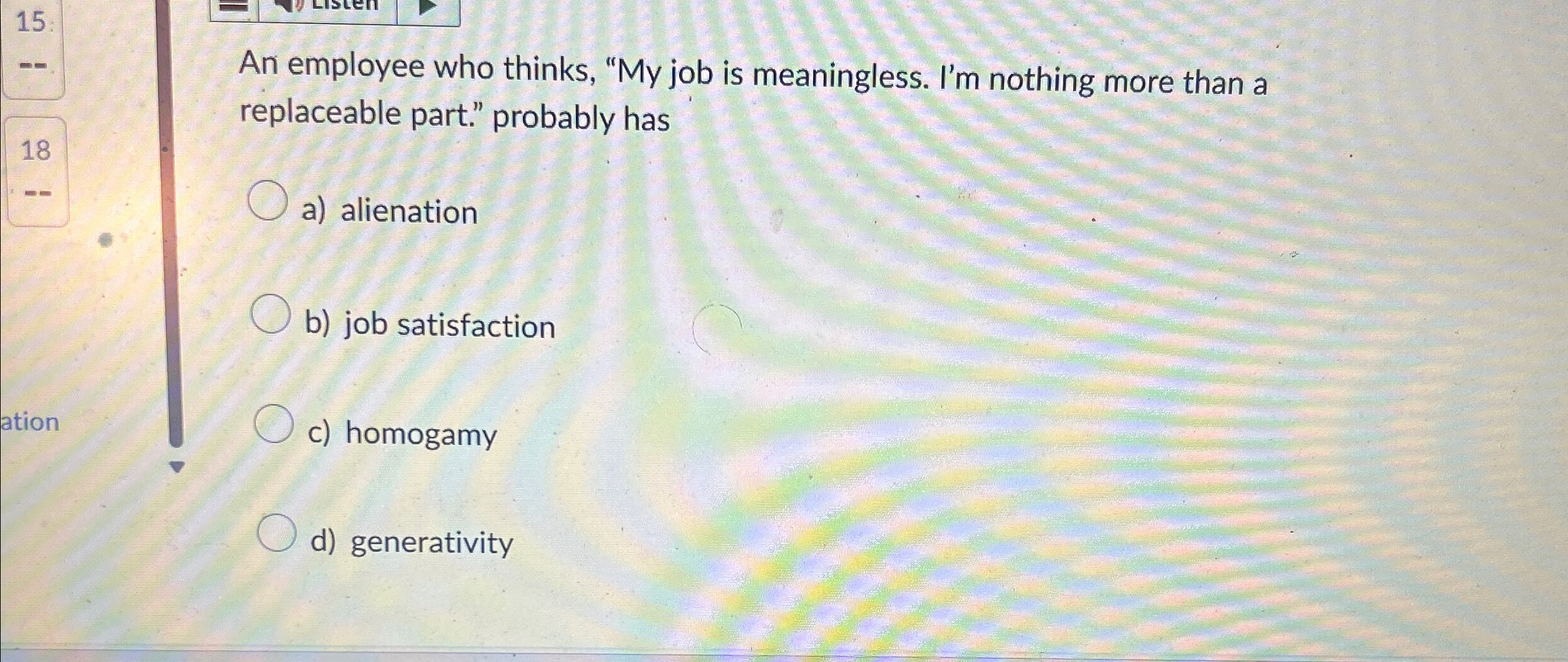 Solved An employee who thinks, 