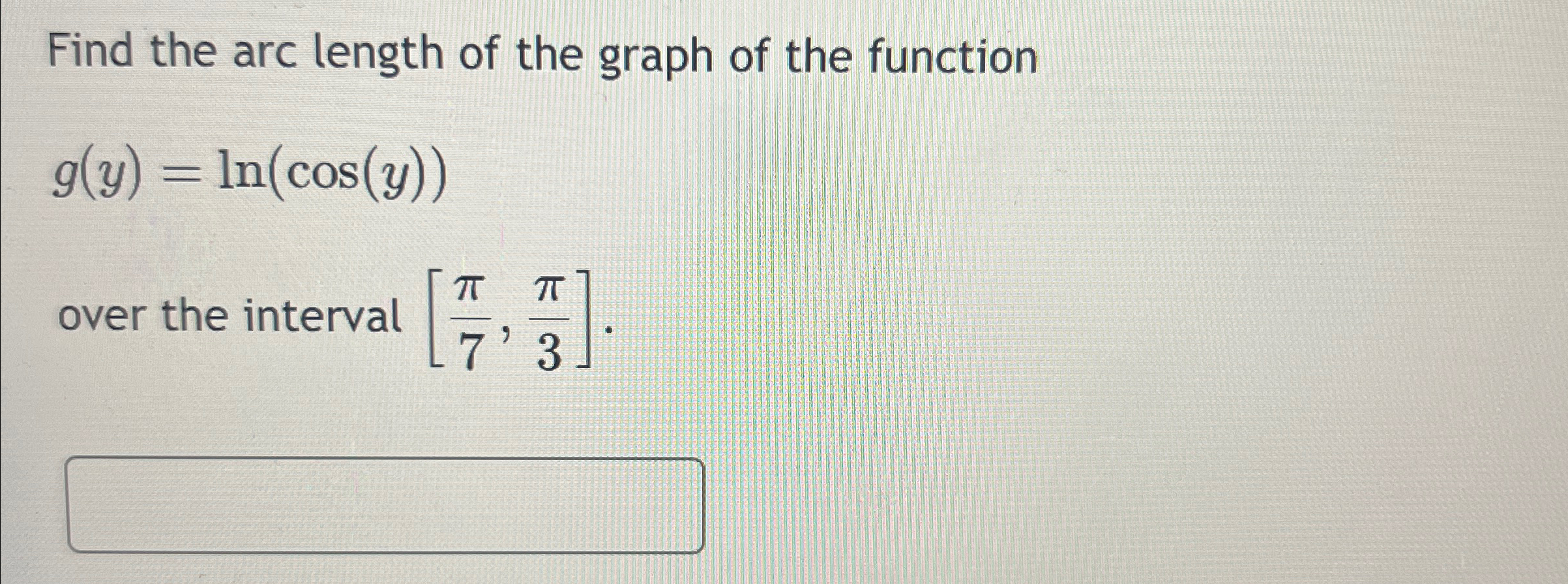 Solved Find the arc length of the graph of the | Chegg.com
