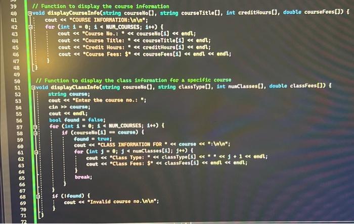 can someone fix my code for me in c++ so it will work | Chegg.com