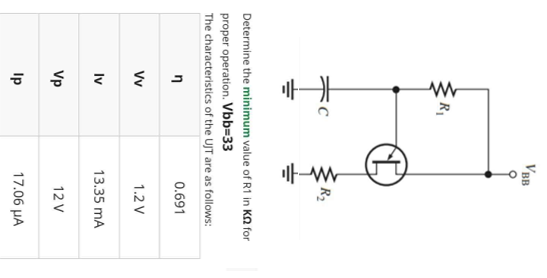 Solved Determine the minimum value of R1 in KΩ for proper | Chegg.com