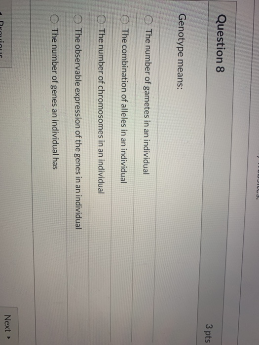 Solved Question 3 What are alleles? genes for different | Chegg.com