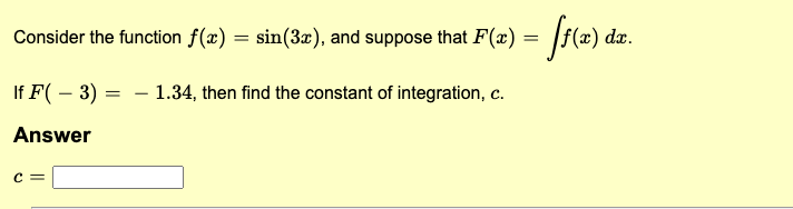 Solved Consider the function f(x)=sin(3x), ﻿and suppose that | Chegg.com