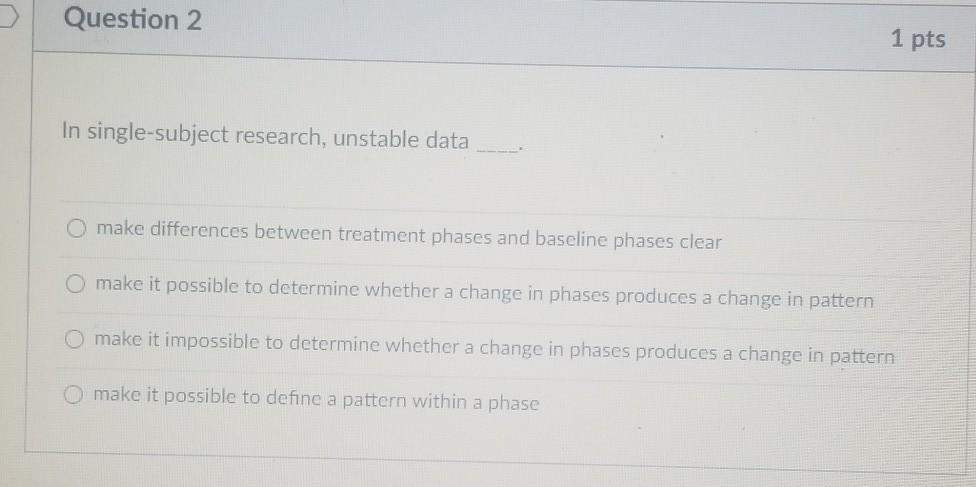 in single subject research unstable data