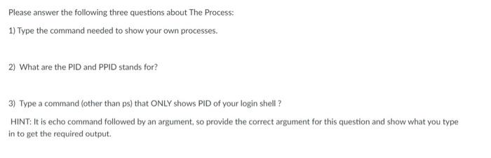 Solved Please answer the following three questions about The | Chegg.com
