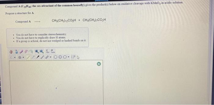 Solved Compound A C22h16 The Sex Attractant Of The Common 1975