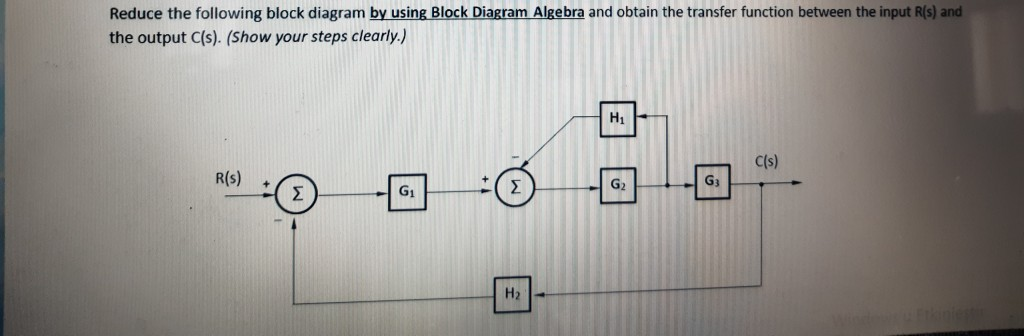 Solved Reduce the following block diagram by using Block | Chegg.com
