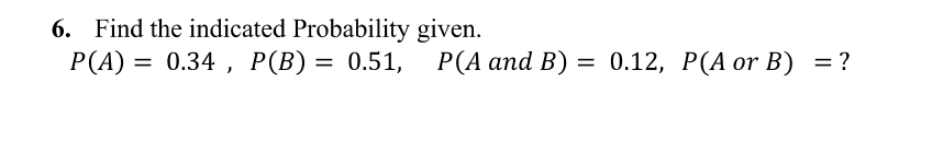 Solved Find the indicated Probability | Chegg.com