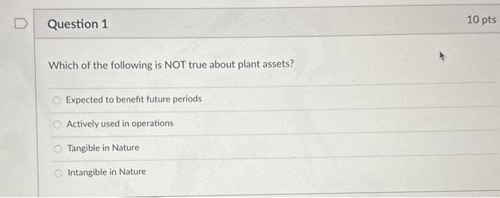 Solved Which of the following is NOT true about plant | Chegg.com