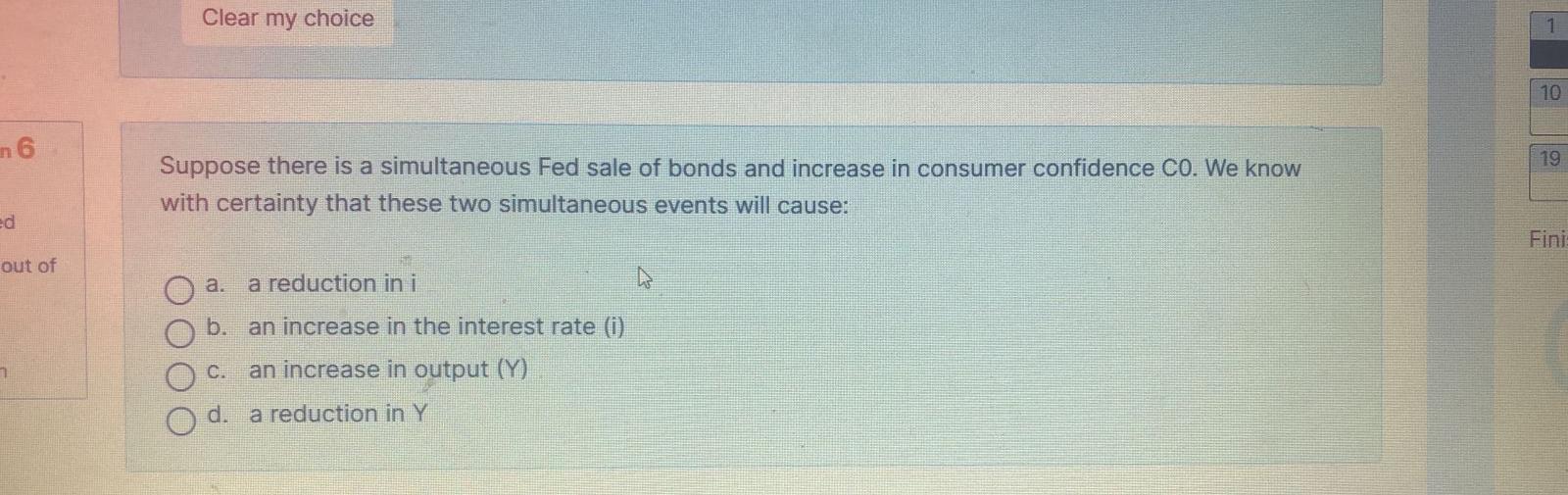 Solved Clear my choiceSuppose there is a simultaneous Fed | Chegg.com
