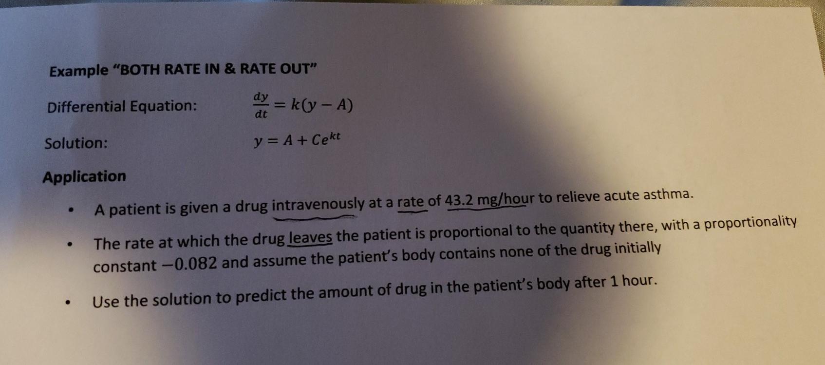 Solved Example "BOTH RATE IN & RATE OUT" Differential | Chegg.com