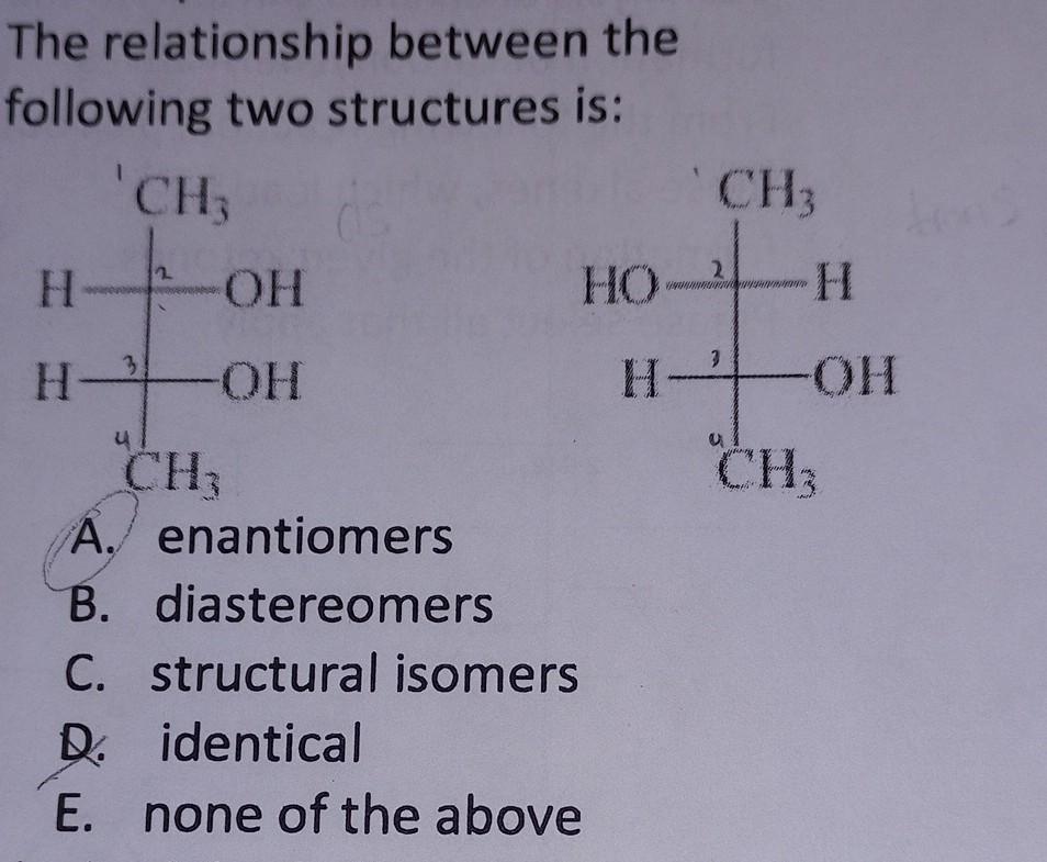 Solved The relationship between the following two structures | Chegg.com