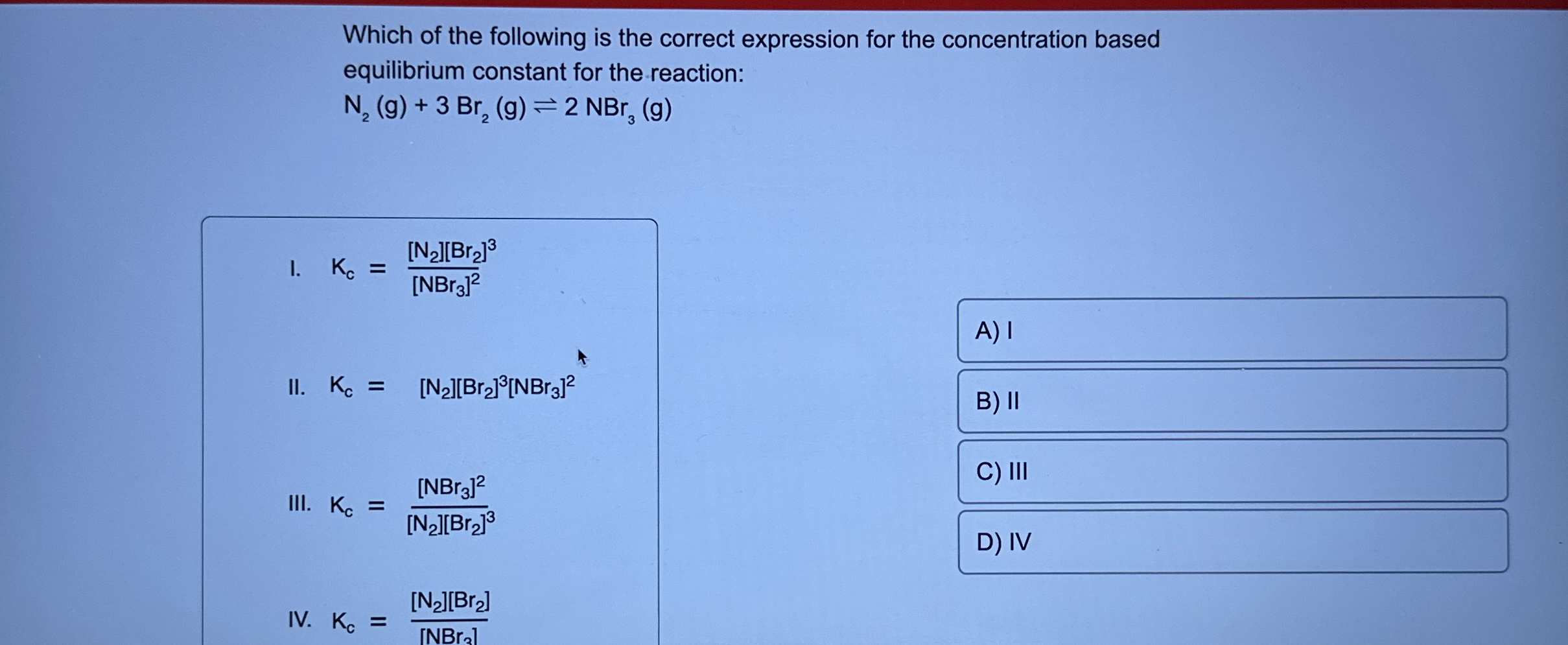 Solved Which Of The Following Is The Correct Expression For