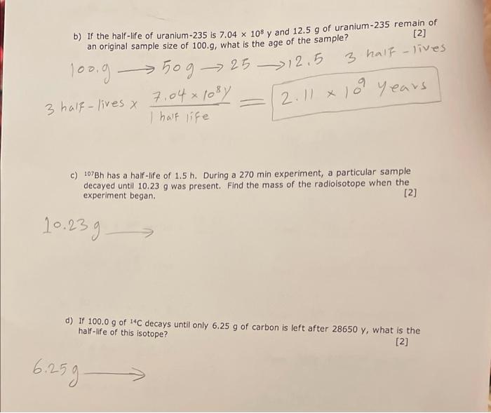 solved-b-if-the-half-life-of-uranium-235-is-7-04-108y-and-chegg