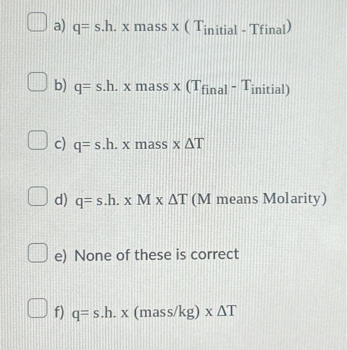 Solved Which 2 Equations Would You Use To Solve For The | Chegg.com