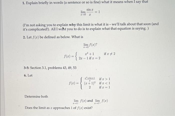 I'm studying limits, can someone please explain why the x on the
