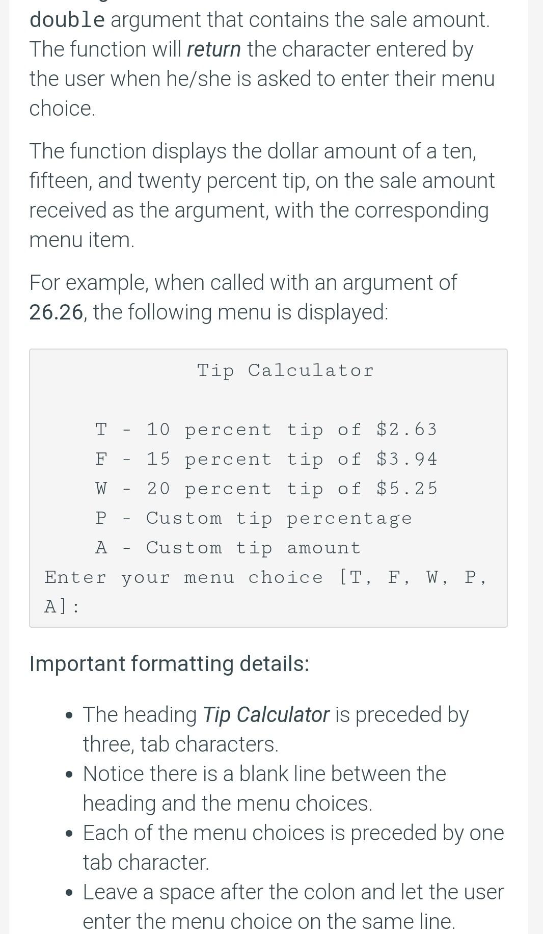 Solved Problem Statement For this assignment we will develop | Chegg.com