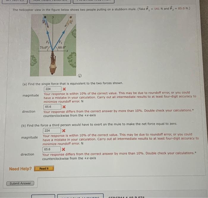 Solved The helicopter view in the figure below shows two | Chegg.com