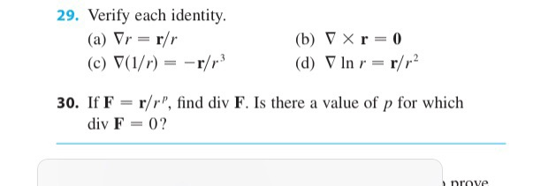 Solved 29 Verify Each Identity A Vr R R C 1 R Chegg Com