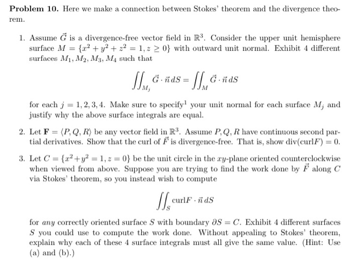 Solved Problem 10 Here We Make A Connection Between Stok Chegg Com