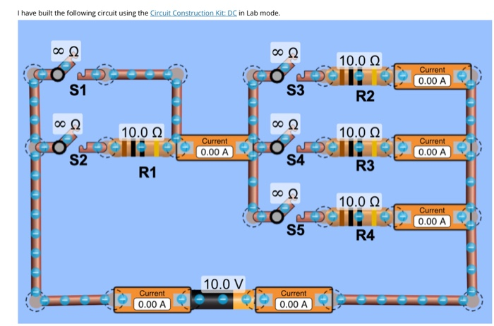 Solved I Have Built The Following Circuit Using The Circuit | Chegg.com