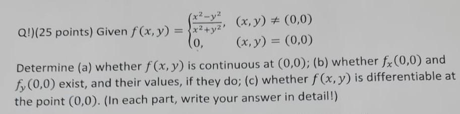 Solved Q!)(25 Points) Given | Chegg.com