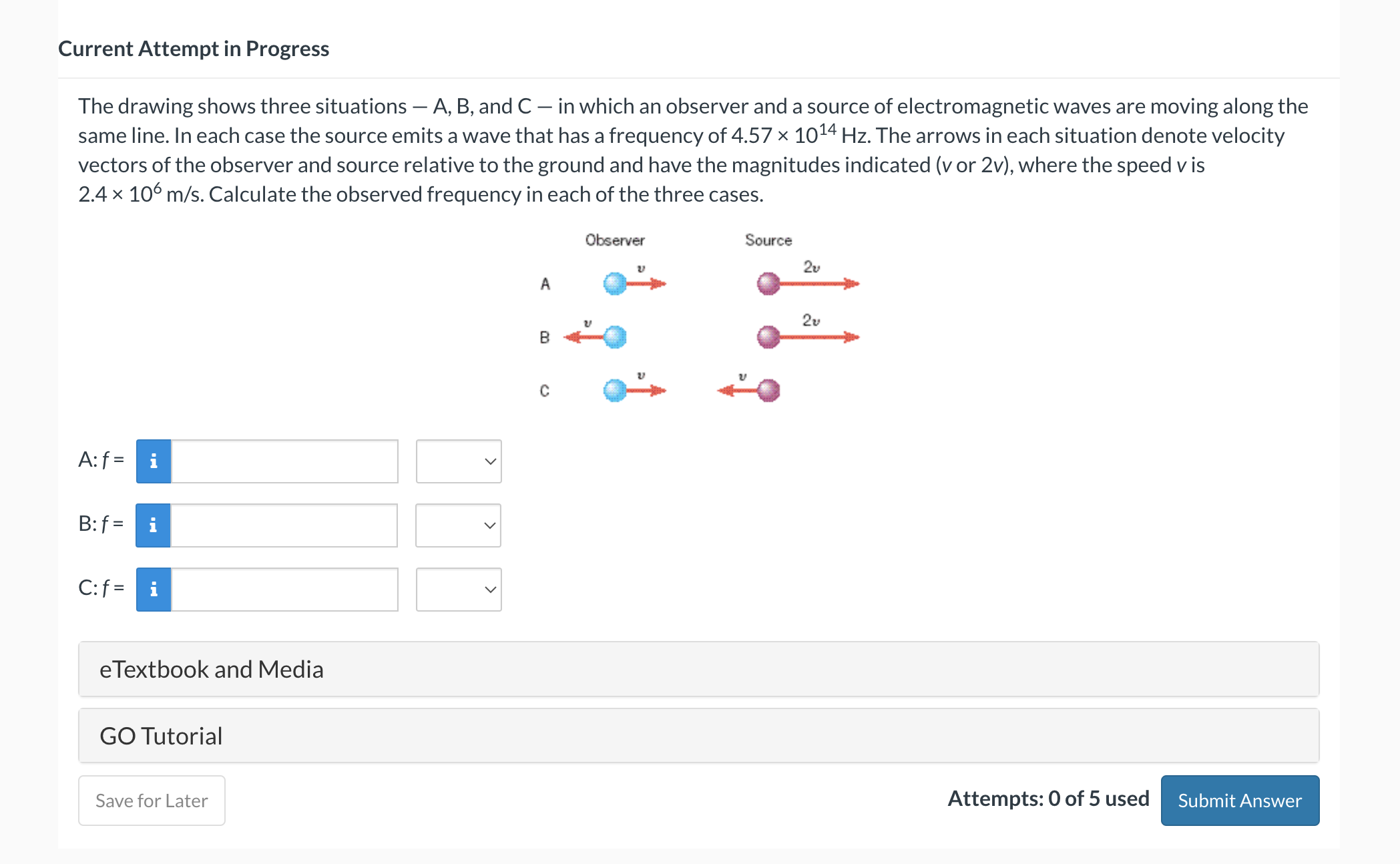 Solved The Drawing Shows Three Situations - ﻿A, ﻿B, ﻿and C - | Chegg.com