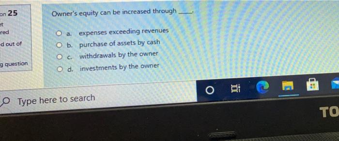 Solved Which of the following transactions would decrease | Chegg.com
