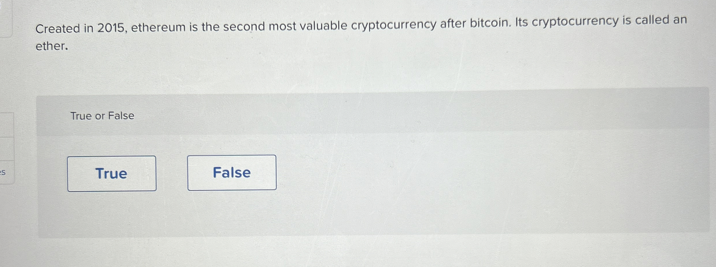 Solved Created in 2015, ﻿ethereum is the second most | Chegg.com