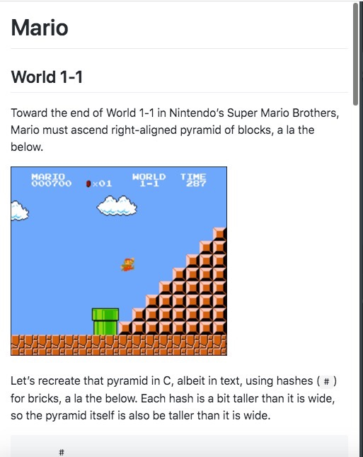 Solved Mario World 1-1 Toward the end of World 1-1 in | Chegg.com