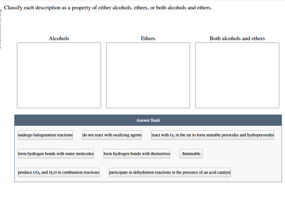 Solved Classify each description as a property of either | Chegg.com