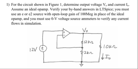 Solved For the circuit shown in Figure 1, ﻿determine output | Chegg.com