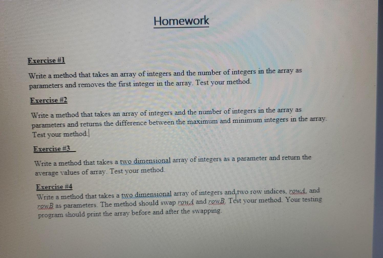 Solved Please Solve this exercises in Java and try to make | Chegg.com