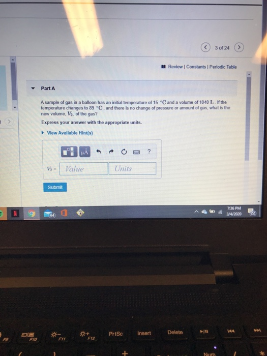 Solved 3 of 24 > Review Constants Periodic Table Part A A | Chegg.com