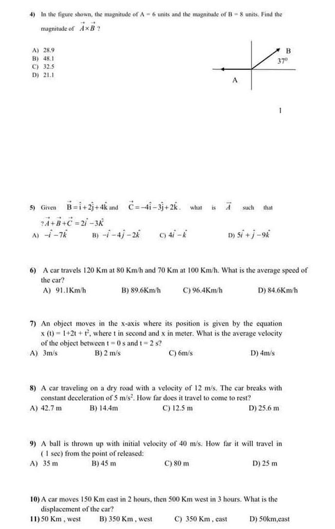 solved-4-in-the-figure-shown-the-magnitude-of-a-6-units-chegg