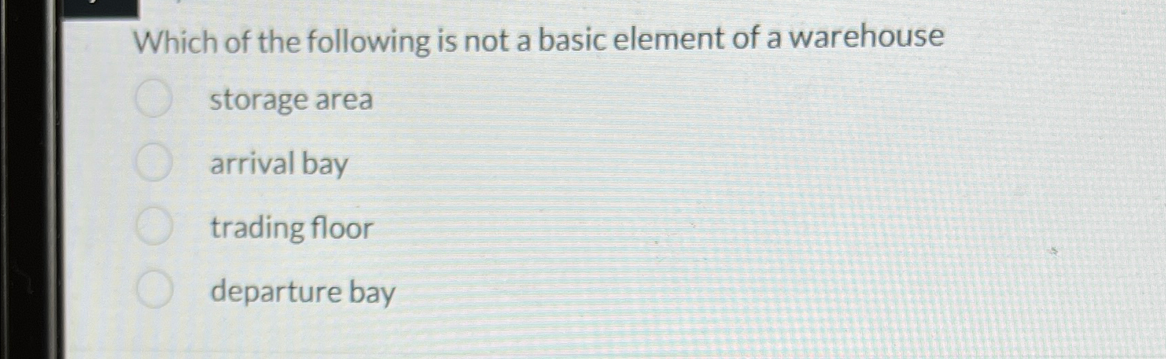 Solved Which of the following is not a basic element of a | Chegg.com