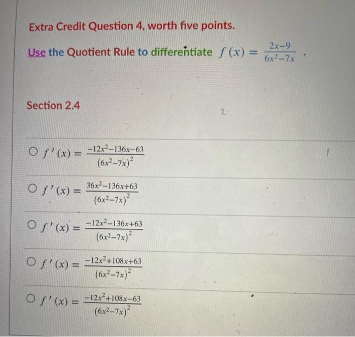 Solved Extra Credit Question 4, worth five points. Use the | Chegg.com