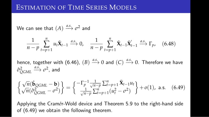 Estimation Of Time Series Models Let B B1 B Chegg Com